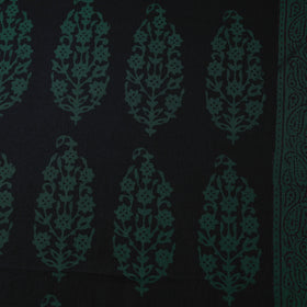 Black - Bagh Hand Block Print Natural Dyed Cotton Fabric 20