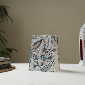 White - fabric embellished handmade photo frame (8 x 6 in)