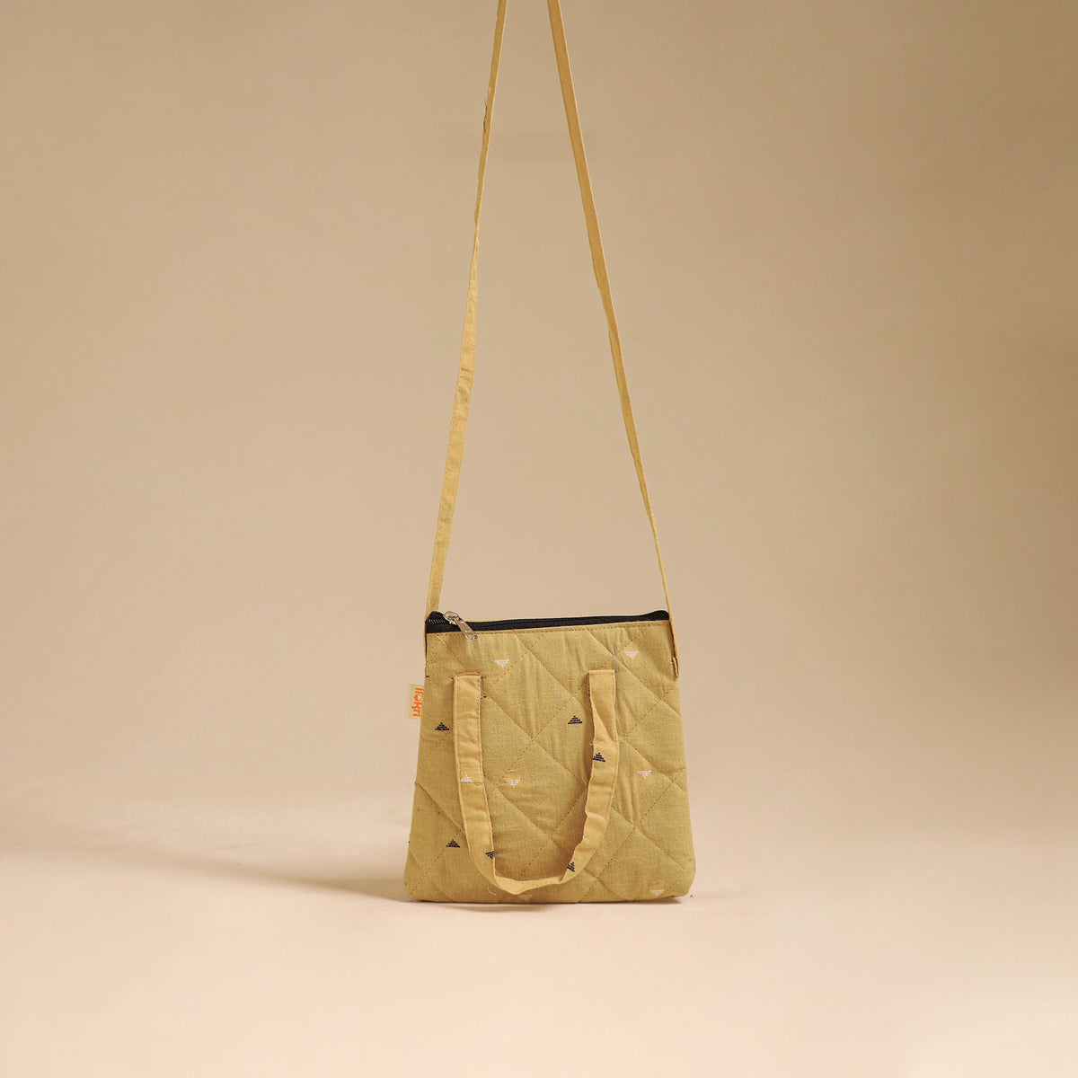 Handcrafted Quilted Sling Bag 07