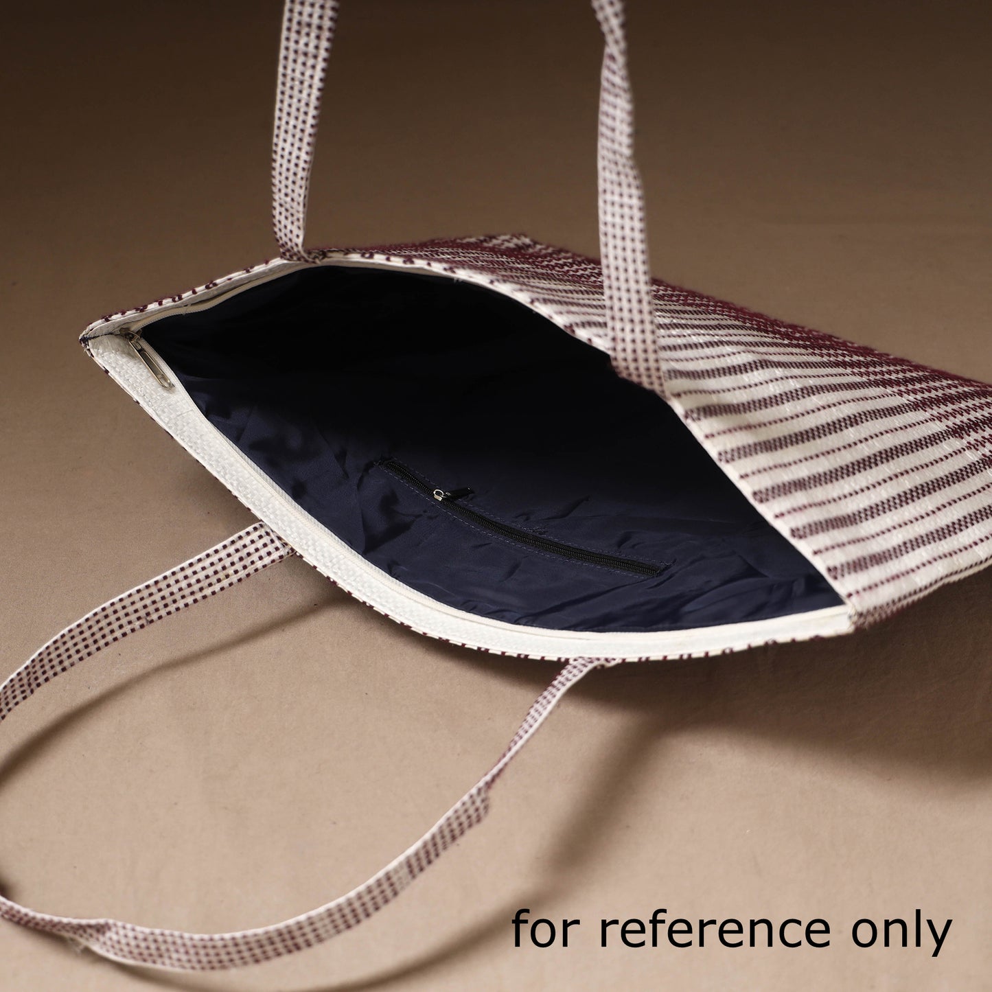 White - Taat Wool Thread Hand Embroidery Upcycled Shoulder Bag 03