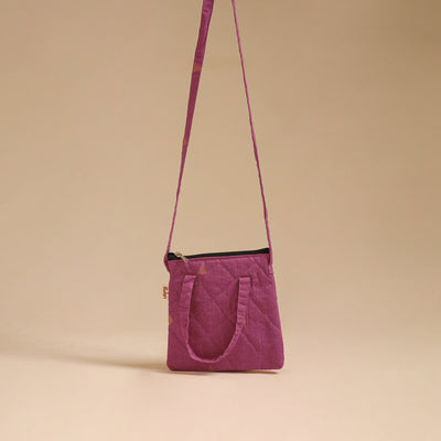 Handcrafted Quilted Sling Bag 10