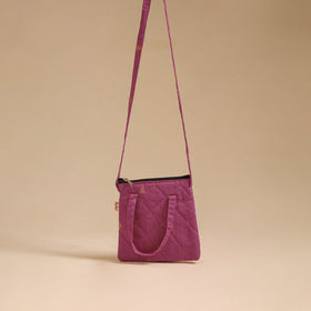 Handcrafted Quilted Sling Bag 10