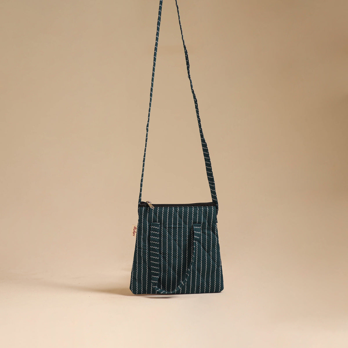 Handcrafted Quilted Sling Bag 11