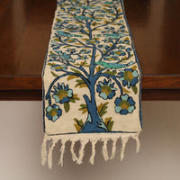 Kashmiri Crewel Hand Embroidery Table Runner 08