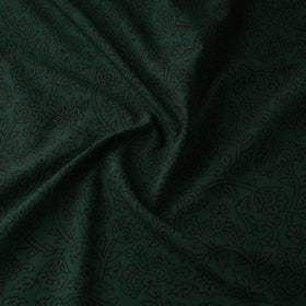 Green - Bagh Hand Block Print Natural Dyed Cotton Fabric 24