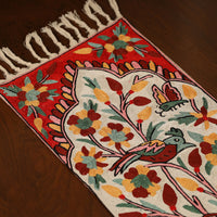 Kashmiri Crewel Hand Embroidery Table Runner 09