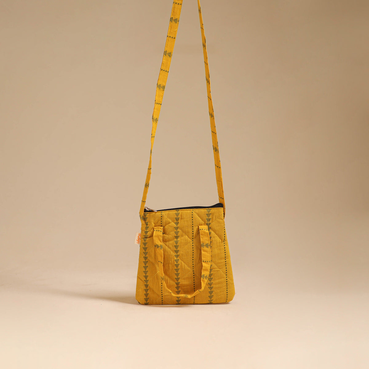 Handcrafted Quilted Sling Bag 13