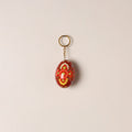 Kashmiri Handpainted Paper Mache Egg Keychain 06