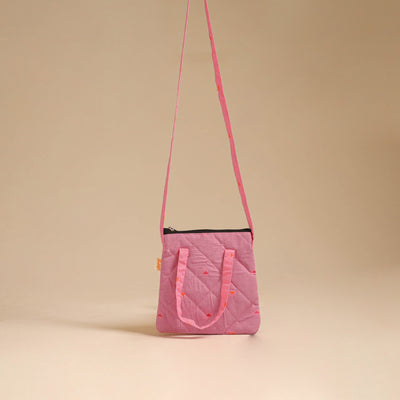 Handcrafted Quilted Sling Bag 14