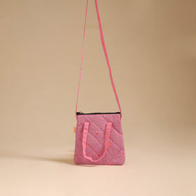Handcrafted Quilted Sling Bag 14
