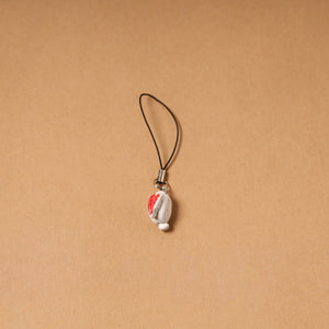 Quirklets Handpainted Clay Bag Charm / Keychain 49