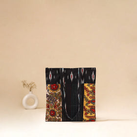 Srikalahasti Handpainted Kalamkari Ikat Patch Shoulder Bag by Dwarka Plus 55