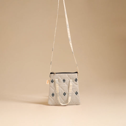 Handcrafted Quilted Sling Bag 16