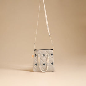 Handcrafted quilted sling bag 16
