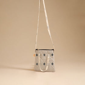 Handcrafted quilted sling bag 16