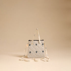 Handcrafted quilted sling bag 16