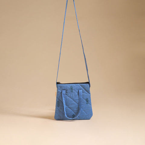 Handcrafted Quilted Sling Bag 17