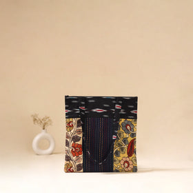 Srikalahasti Handpainted Kalamkari Ikat Patch Shoulder Bag by Dwarka Plus 56