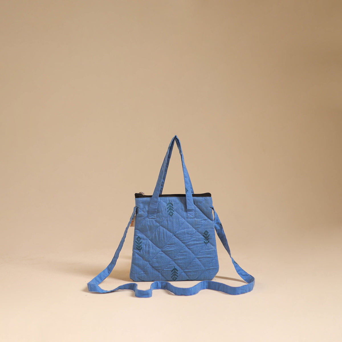 Handcrafted Quilted Sling Bag 17