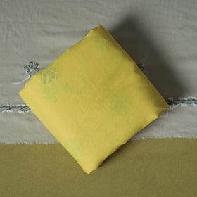 Yellow - 3pc hand embroidery cotton lucknow chikankari