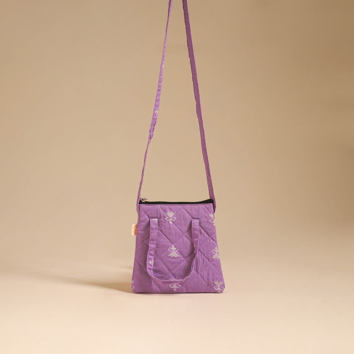Handcrafted Quilted Sling Bag 19