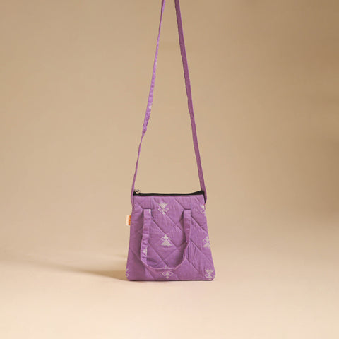 Handcrafted Quilted Sling Bag 19