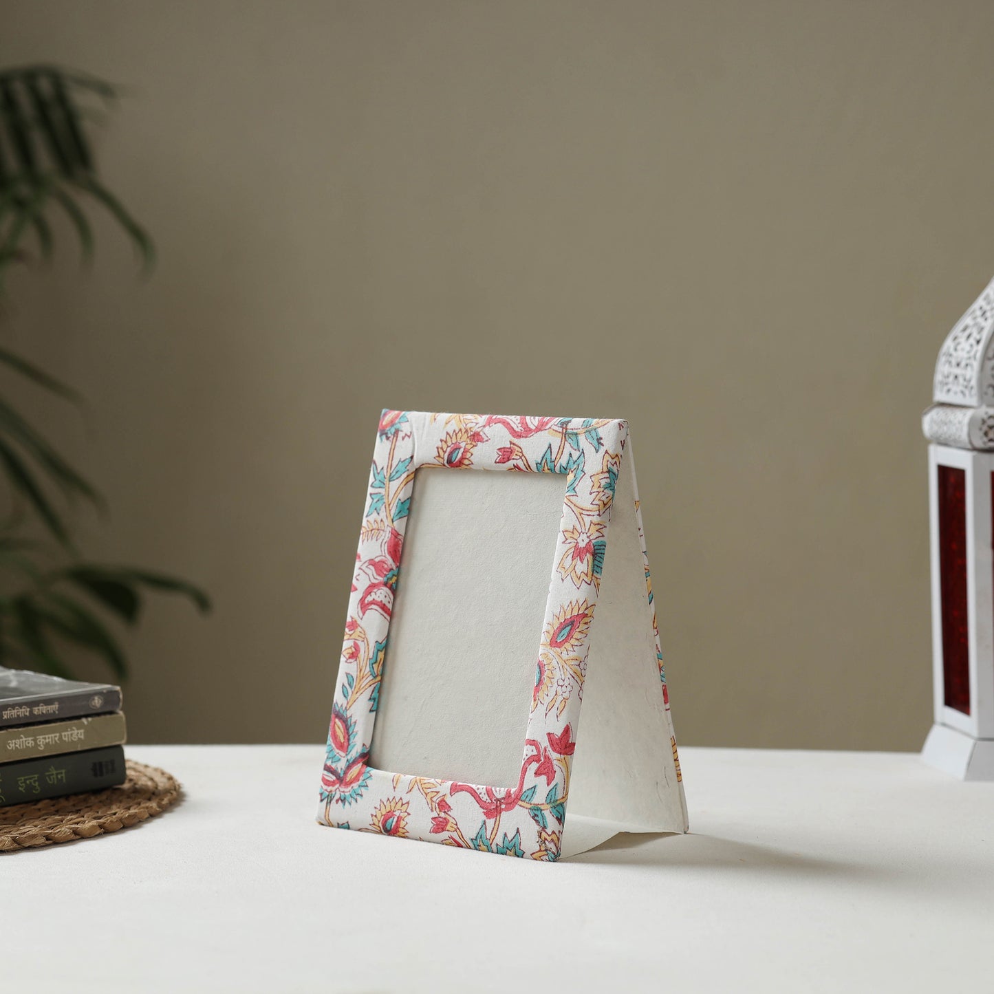 Multicolor - fabric embellished handmade photo frame (8 x 6