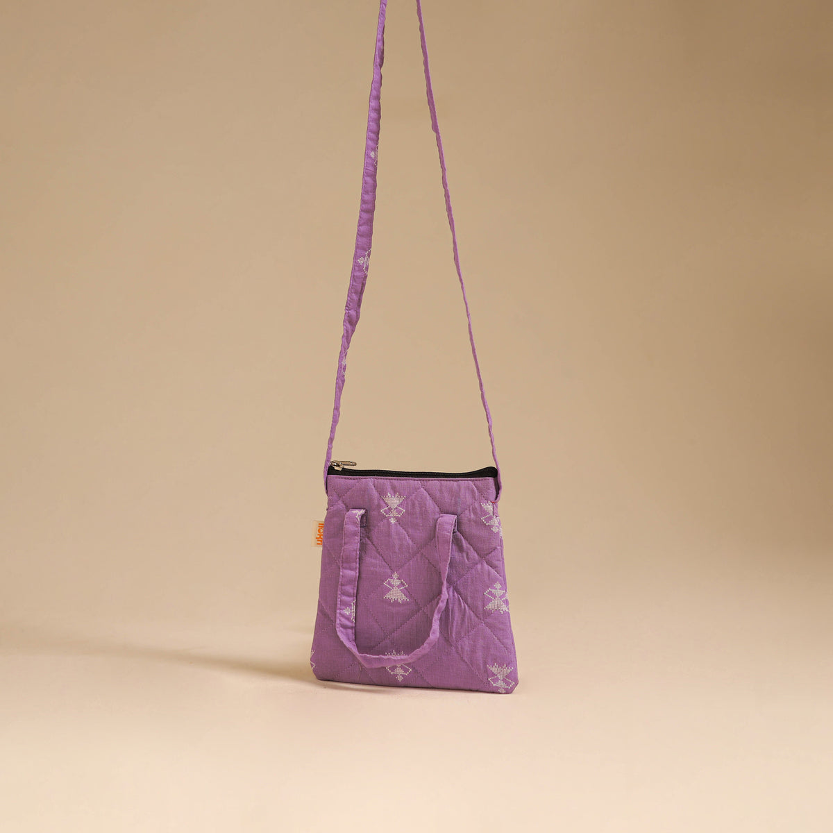 Handcrafted Quilted Sling Bag 19