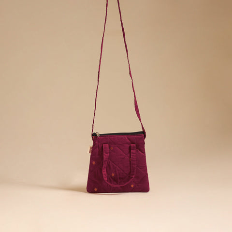 Handcrafted Quilted Sling Bag 21