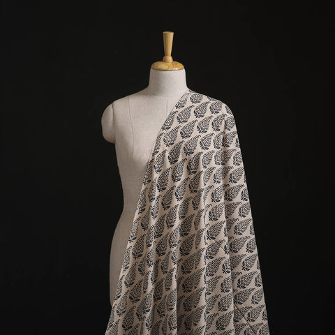 Kutch Hand Block Ajrakh Print Natural Dyed Cotton Fabric 13