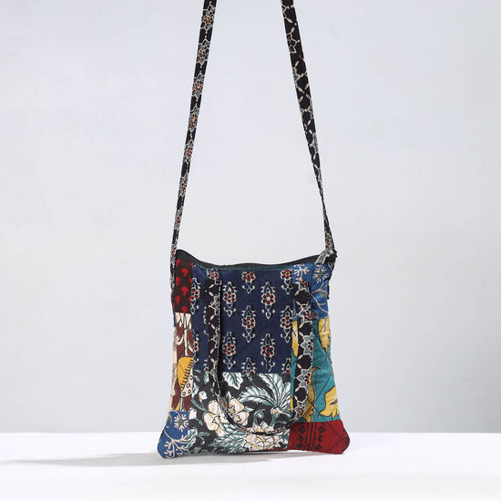 Handmade Quilted Cotton Patchwork Sling Bag 48