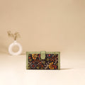 Srikalahasti Handpainted Kalamkari Clutch by Dwarka Plus 72