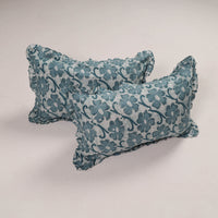 Set of 2 Handcrafted Cotton Frill Pillow Covers 04