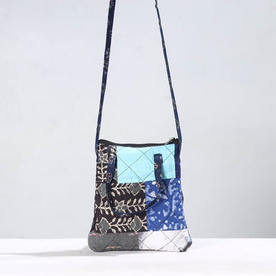Multicolor - Handmade Quilted Cotton Patchwork Sling Bag 52