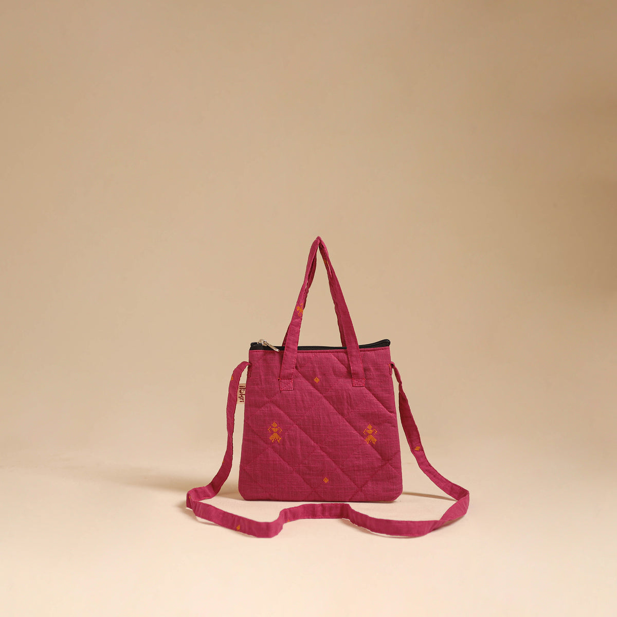 Handcrafted quilted sling bag 27