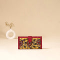 Srikalahasti Handpainted Kalamkari Clutch by Dwarka Plus 75
