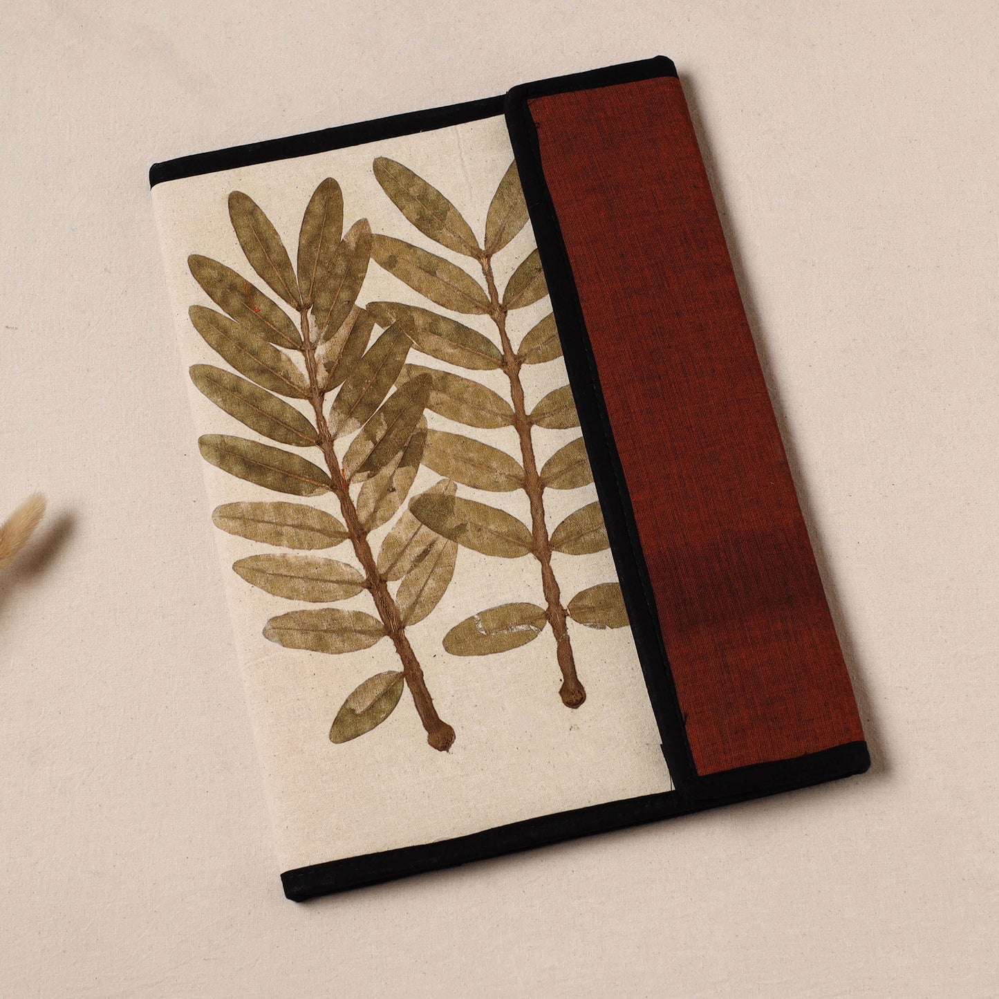 Natural Leaf Art Work Fabric File Folder 03
