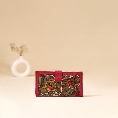 Srikalahasti Handpainted Kalamkari Clutch by Dwarka Plus 76