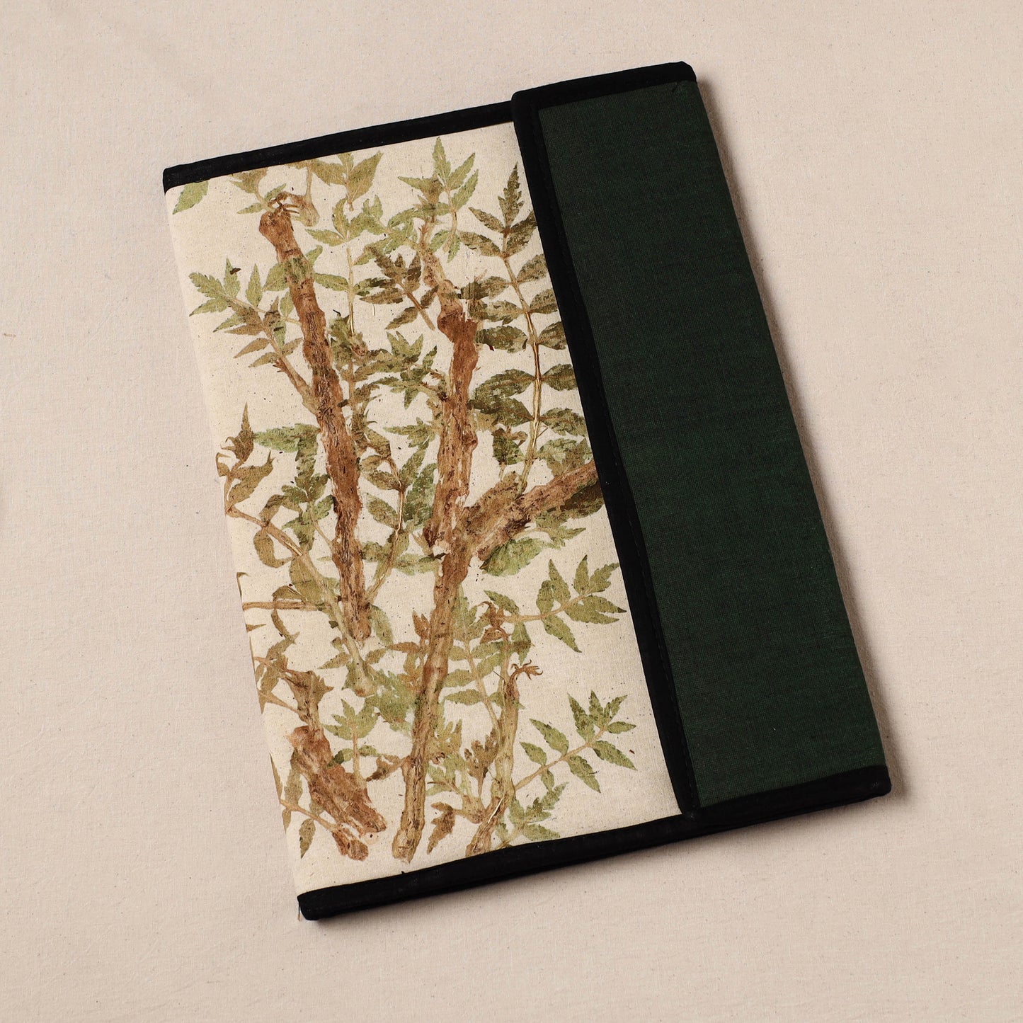 Natural Leaf Art Work Fabric File Folder 05