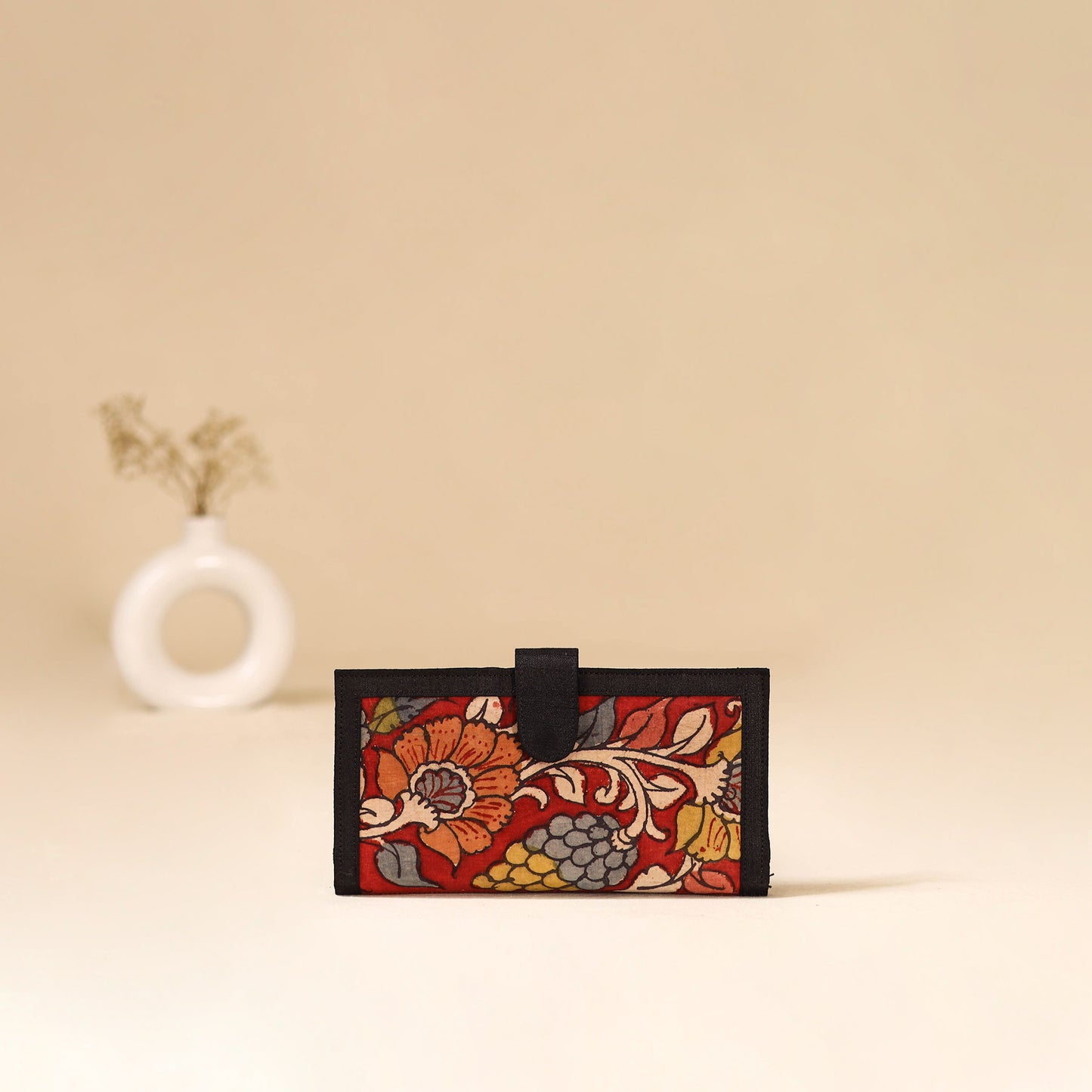 Srikalahasti Handpainted Kalamkari Clutch by Dwarka Plus 79