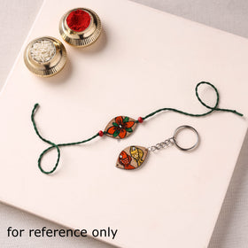 Pattachitra Handpainted Wooden Rakhi 24