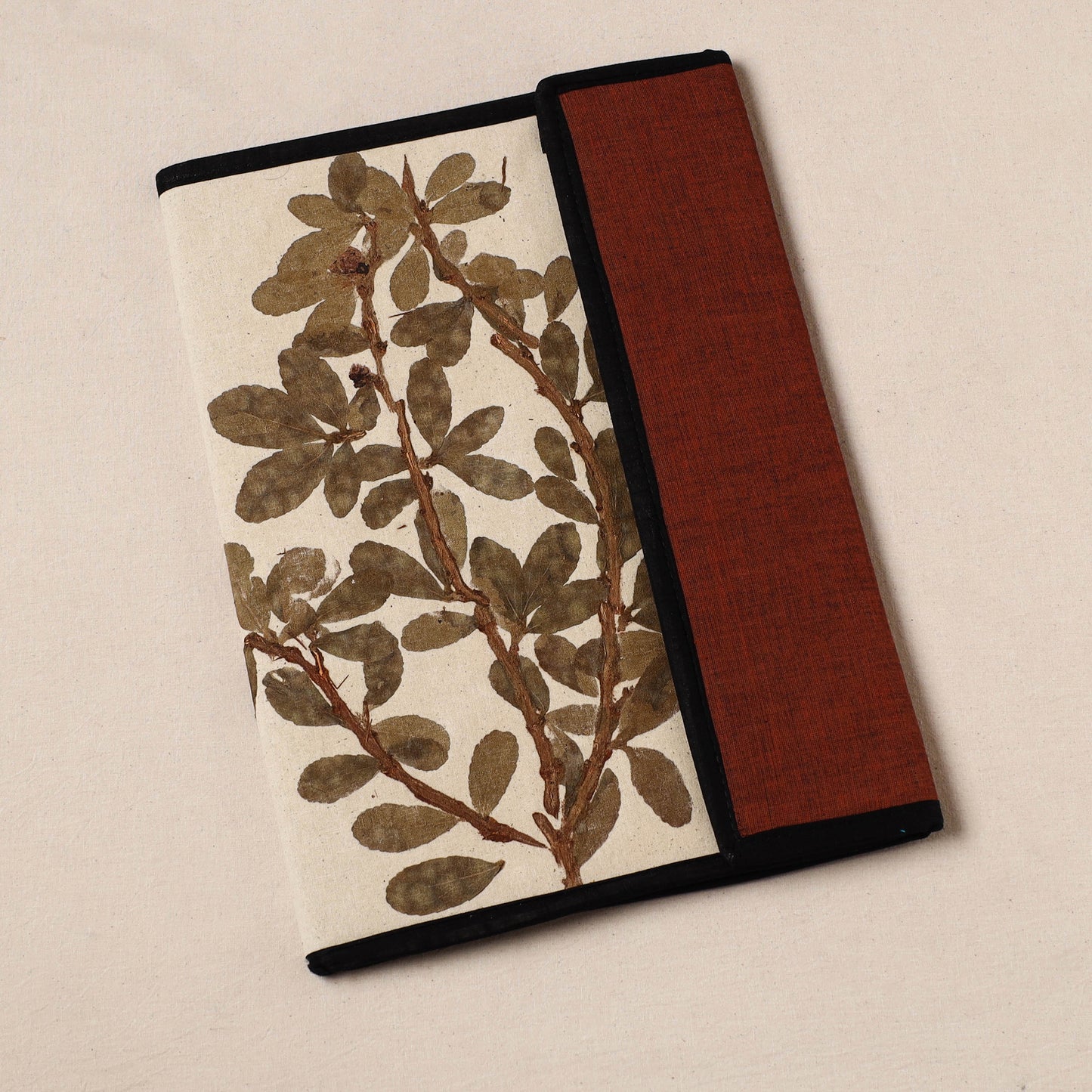 Natural Leaf Art Work Fabric File Folder 09
