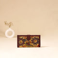 Srikalahasti Handpainted Kalamkari Clutch by Dwarka Plus 80