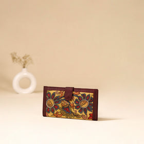 Srikalahasti Handpainted Kalamkari Clutch by Dwarka Plus 80