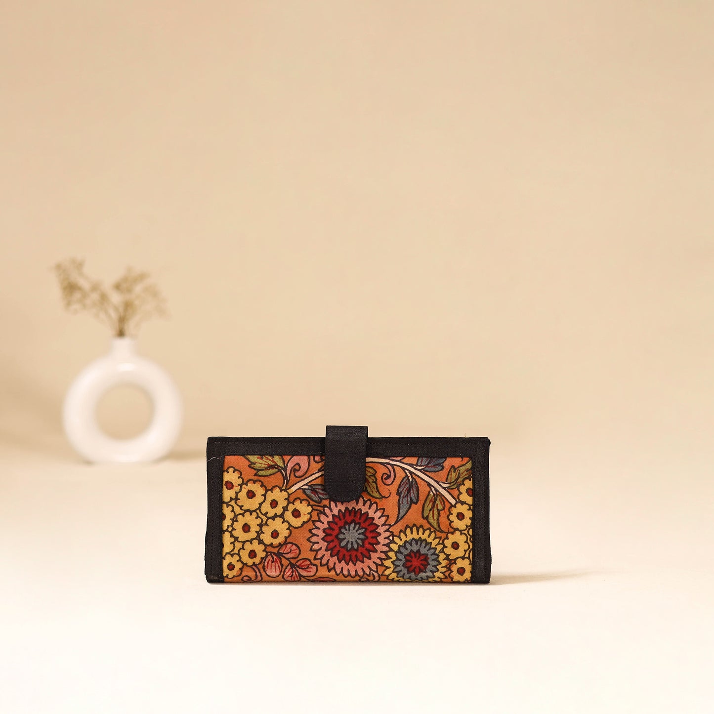Srikalahasti Handpainted Kalamkari Clutch by Dwarka Plus 81