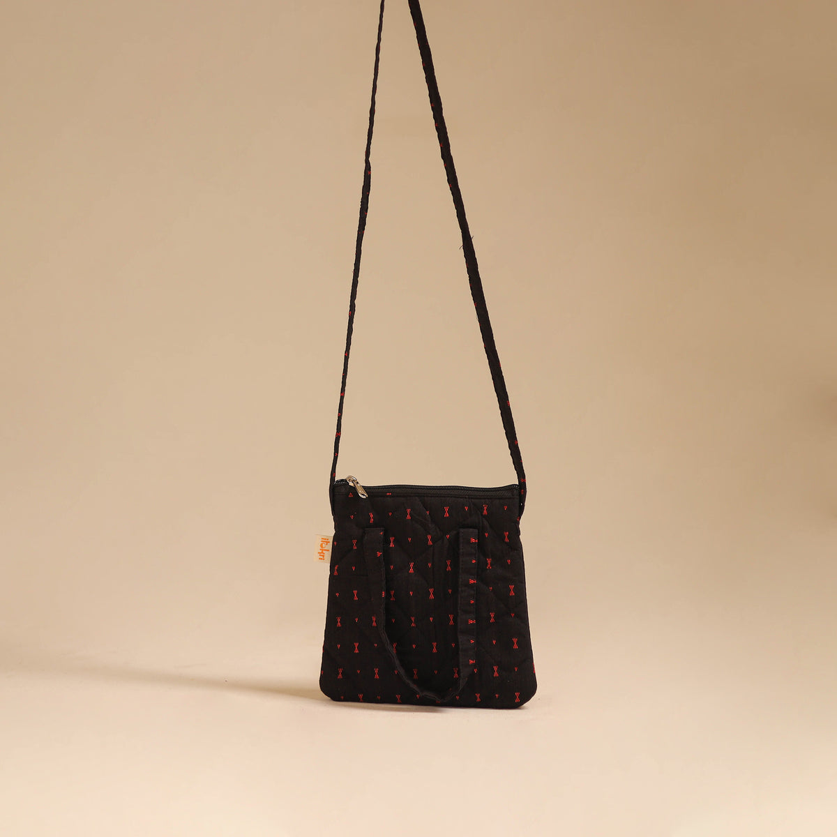Handcrafted Quilted Sling Bag 34