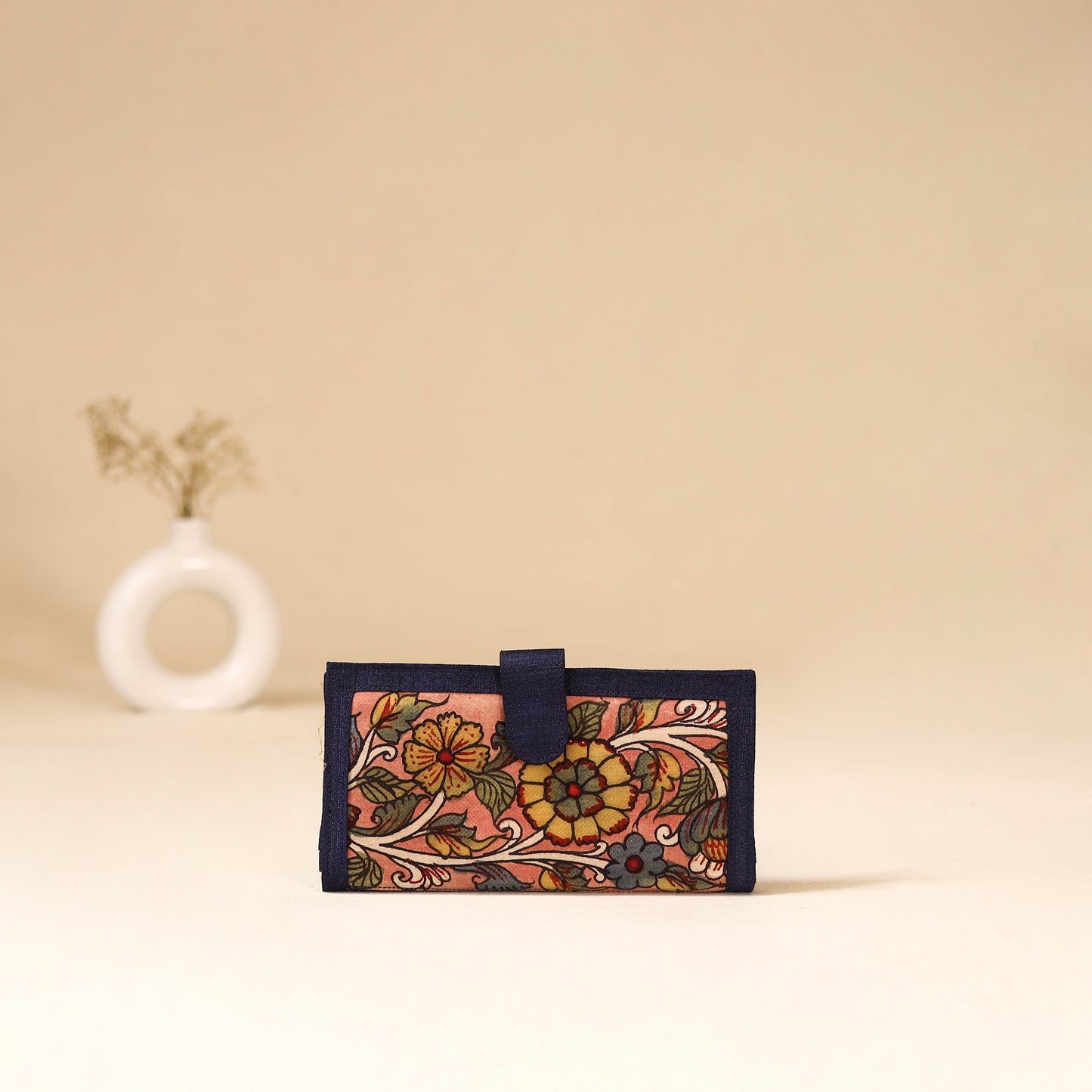Srikalahasti Handpainted Kalamkari Clutch by Dwarka Plus 83