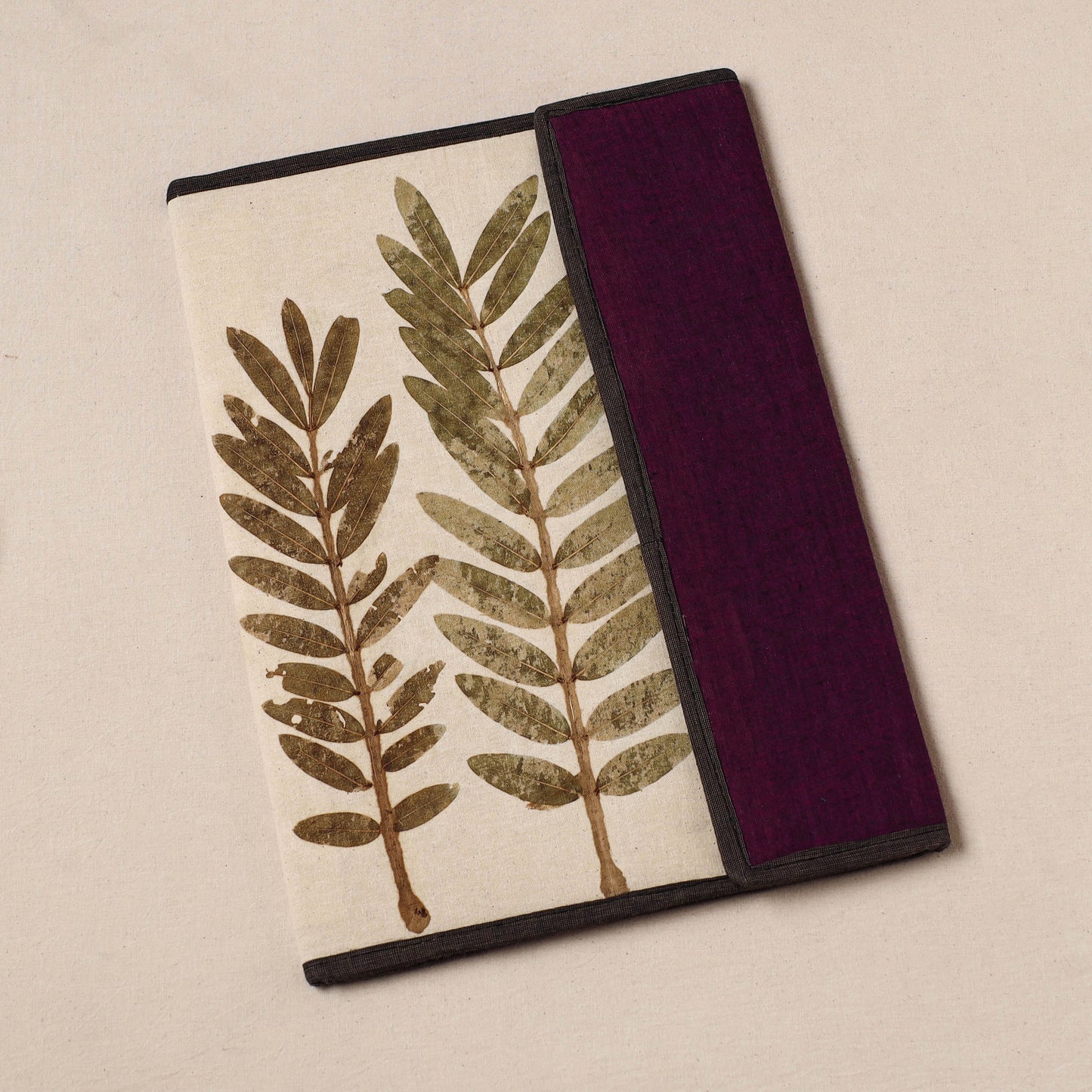 Natural Leaf Art Work Fabric File Folder 14