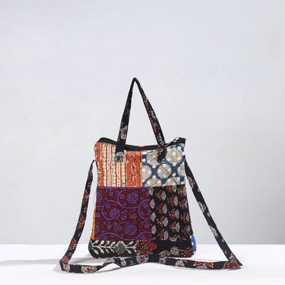 Multicolor - Handmade Quilted Cotton Patchwork Sling Bag 61