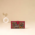 Srikalahasti Handpainted Kalamkari Clutch by Dwarka Plus 85